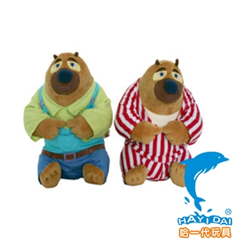 Bears two series of plush toys